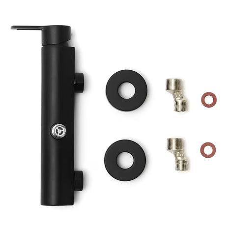 Zidna jednoručna baterija miješalica za tuš Paffoni Vallone u mat crnoj završnoj obradi.