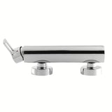 Kromirana jednoručna baterija zidna miješalica za tuš Paffoni Vallone s mjedenim tijelom i otvorenom ručicom