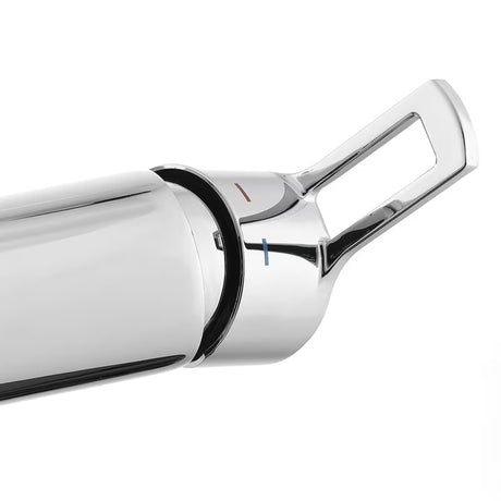 Kromirana jednoručna baterija zidna miješalica za tuš Paffoni Vallone s mjedenim tijelom i otvorenom ručicom