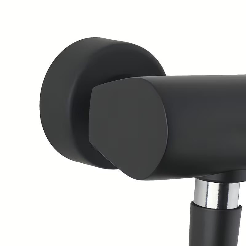 Jednoručna Baterija zidna miješalica za kadu Paffoni Vallone s tuš setom u crnoj mat izvedbi