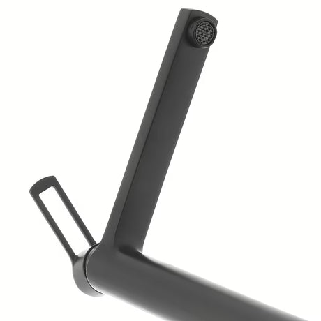 Visoka miješalica za Umivaonik Paffoni Vallone u mat crnoj izvedbi s otvorenom ručicom