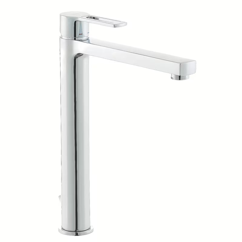 Paffoni Vallone visoka miješalica za umivaonik u krom izvedbi s otvorenom polugom i odvodnim setom