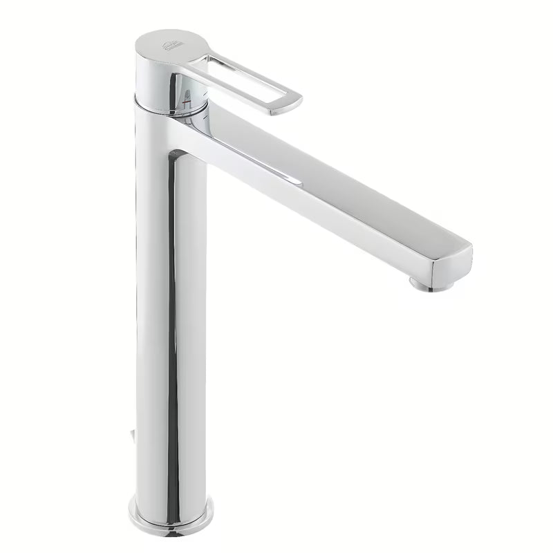 Paffoni Vallone visoka miješalica za umivaonik u krom izvedbi s otvorenom polugom i odvodnim setom