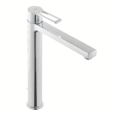 Paffoni Vallone visoka miješalica za umivaonik u krom izvedbi s otvorenom polugom i odvodnim setom