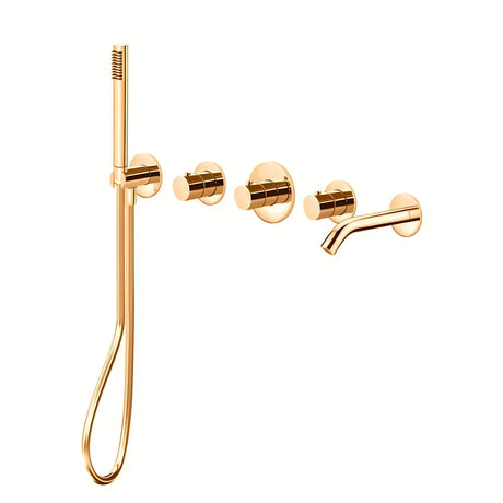 Podžbukna miješalica za kadu Paffoni u izvedbi brušeno zlato