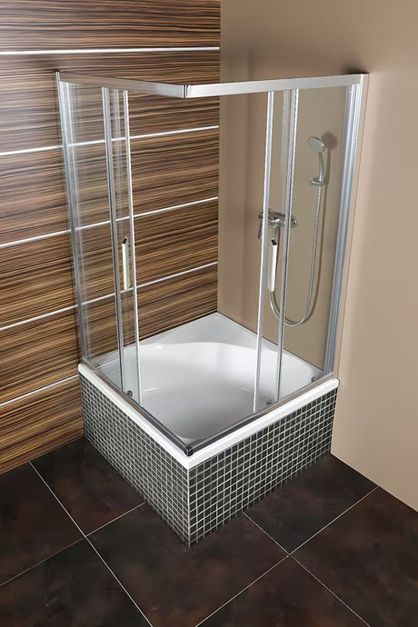 Bijela kvadratna tuš kada Polysan Carmen 90x90 cm od lijevanog akrila