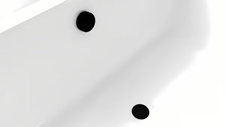 Crni odljevno preljevna garnitura za kadu Polysan s bovdenom 800 mm i čepom 72 mm