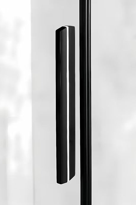 Klizne tuš vrata Polysan Altis Line 150 cm u sjajnoj crnoj boji s prozirnim staklom i ručkom