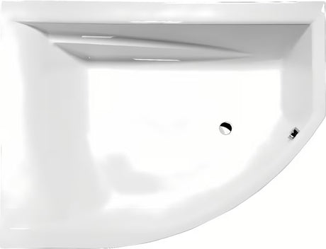 Asimetrična akrilna kada Polysan u lijevoj izvedbi, dimenzija 170 x 130 cm