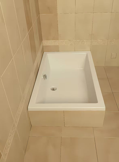 Bijela pravokutna tuš kada Polysan Deep od akrila Akripol 120x75 cm s preljevnim otvorom.