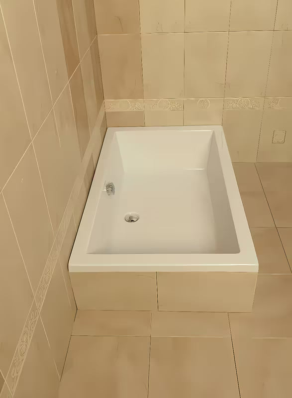 Bijela tuš kada Polysan Deep 75x75 cm od lijevanog akrila s preljevnim otvorom
