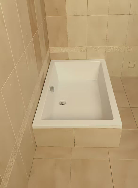 Bijela tuš kada Polysan Deep 75x75 cm od lijevanog akrila s preljevnim otvorom