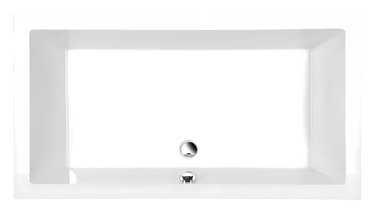 Bijela pravokutna tuš kada Polysan Deep od akrila Akripol 120x75 cm s preljevnim otvorom.