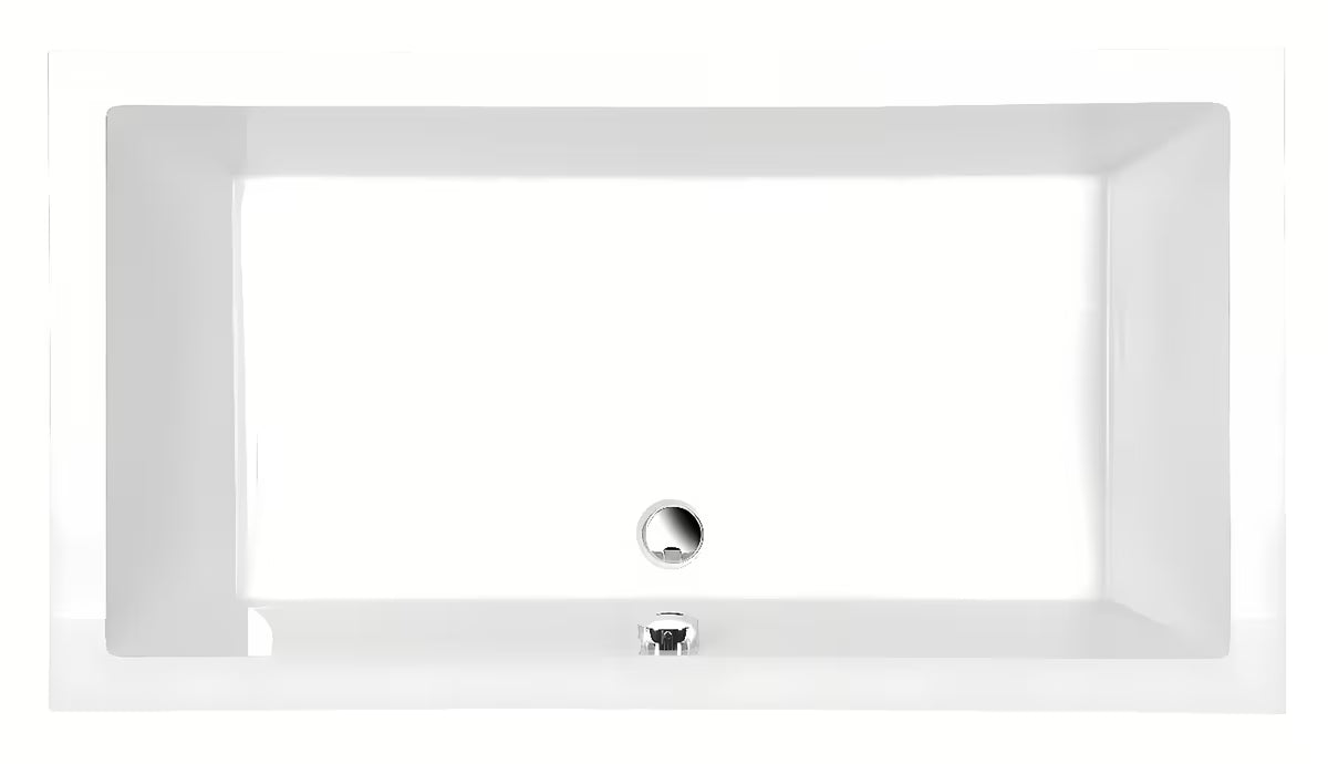 Bijela tuš kada Polysan Deep 75x75 cm od lijevanog akrila s preljevnim otvorom