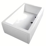 Bijela tuš kada Polysan Deep 75x75 cm od lijevanog akrila s preljevnim otvorom