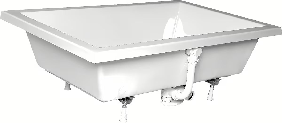 Bijela tuš kada Polysan Deep 75x75 cm od lijevanog akrila s preljevnim otvorom