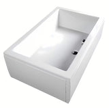 Bijela pravokutna tuš kada Polysan Deep 110x75 cm od akrila