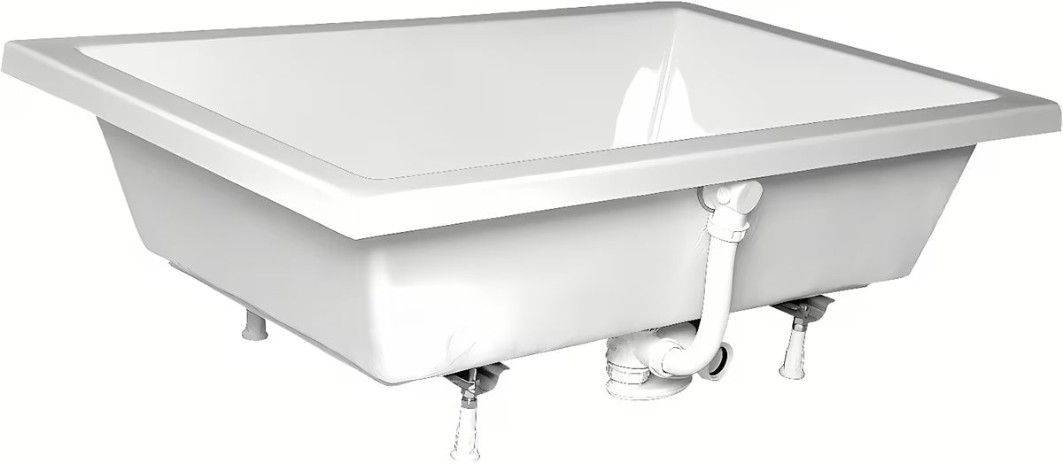 Bijela pravokutna tuš kada Polysan Deep 110x75 cm od akrila