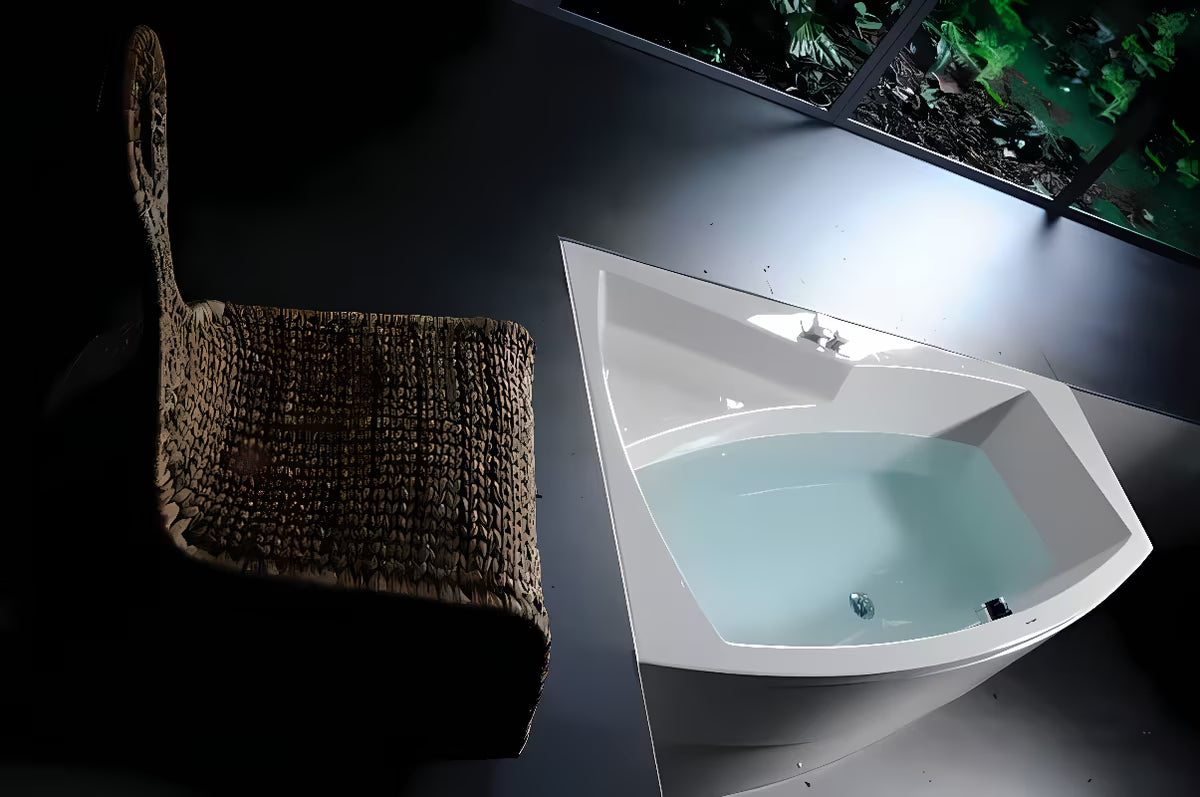 Polysan Evia asimetrična akrilna kada lijeva 170x100 cm