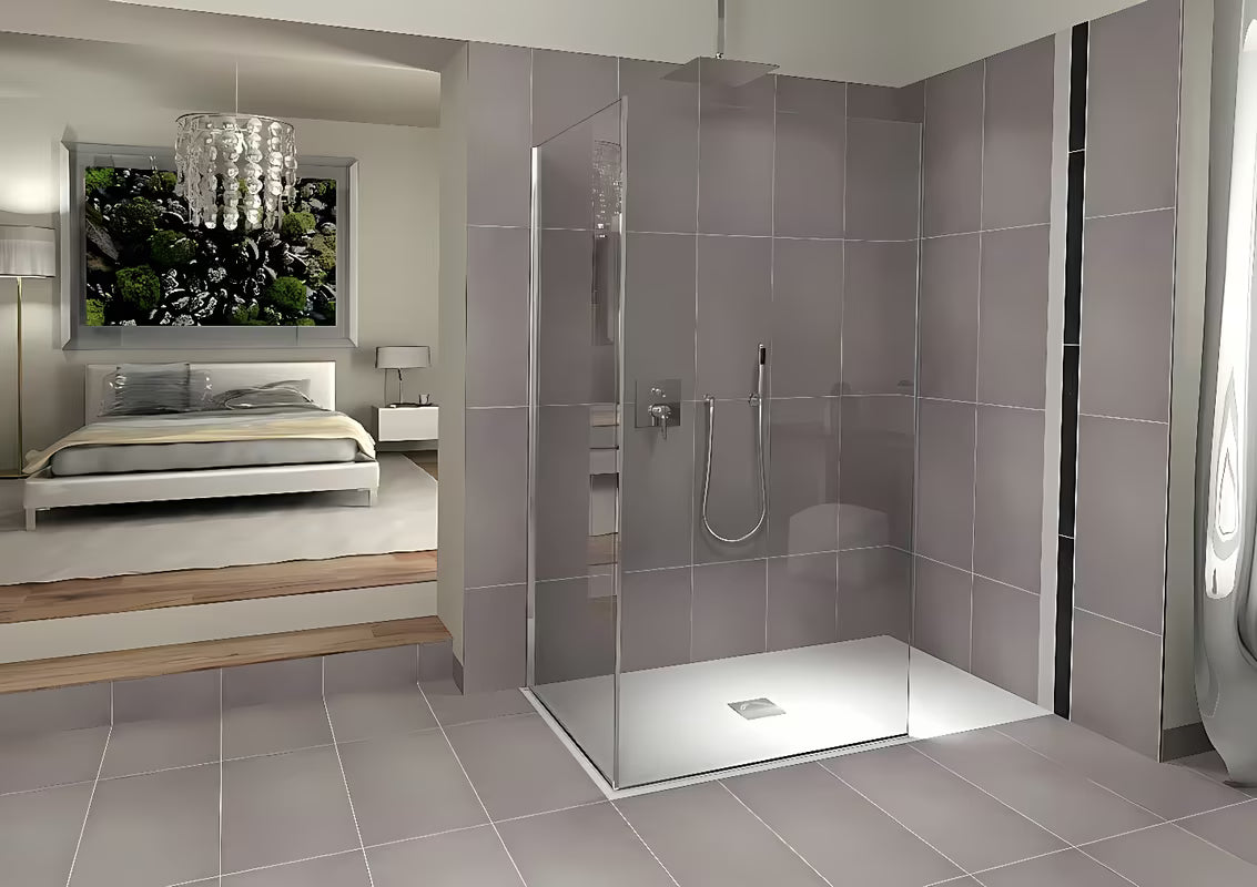 Bijela pravokutna tuš kada Polysan Flexia od lijevanog mramora 120x100 cm.