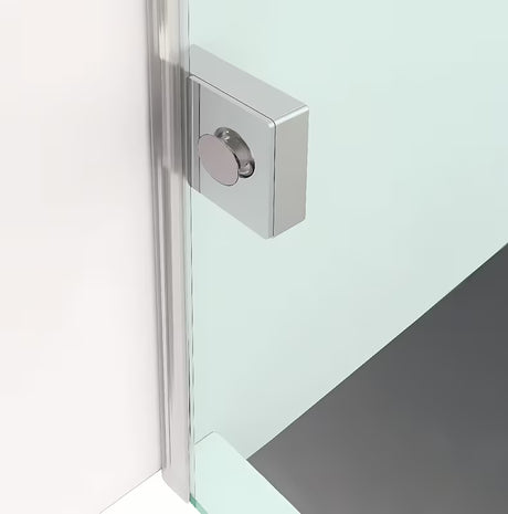 Bočna tuš stijena Polysan Fortis Edge u sjajnom kromu s prozirnim staklom i Antidrop obradom