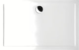 Bijeli pravokutna tuš kada Polysan Karia od lijevanog mramora 100x80 cm