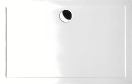 Bijela pravokutna tuš kada Polysan Karia od lijevanog mramora 100x90 cm