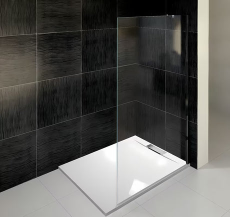Bijela kvadratna tuš kada Polysan Kazuko 90x90 cm od lijevanog mramora s niskom visinom od 3 cm.