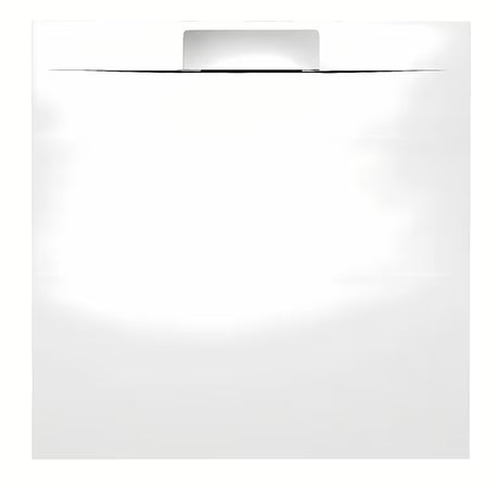 Bijela kvadratna tuš kada Polysan Kazuko 90x90 cm od lijevanog mramora s niskom visinom od 3 cm.