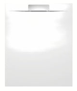 Bijela pravokutna tuš kada Polysan Kazuko od lijevanog mramora 110x90 cm, niske visine