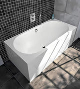 Samostojeći  akrilna kada Polysan Monolith desna za kutnu ugradnju u bijeloj boji, 170x75 cm.