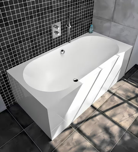 Samostojeći  akrilna kada Polysan Monolith desna za kutnu ugradnju u bijeloj boji, 170x75 cm.