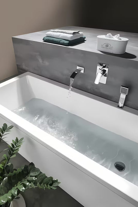 Bijela akrilna pravokutna kada Polysan Noemi 170x70 cm s univerzalnom lijevom i desnom orijentacijom