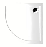 Polysan Sera polukružna tuš kada 90x90 cm od lijevanog mramora u bijeloj boji