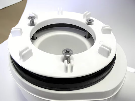 Bijeli niski sifon za tuš kadu Polysan s gornjim čišćenjem, pro otvor 90 mm i odvod DN40