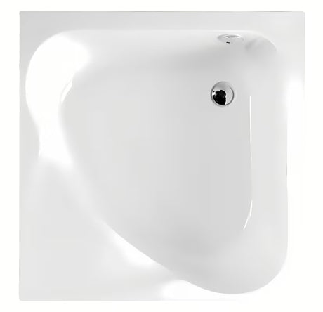 Bijela kvadratna tuš kada Polysan Carmen 90x90 cm od lijevanog akrila