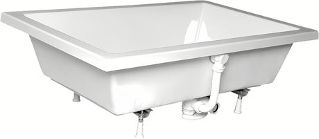 Bijela pravokutna tuš kada Polysan Deep od akrila Akripol 100x75 cm