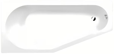 Asimetrična akrilna kada Polysan Tigra lijeva 150 x 75 cm