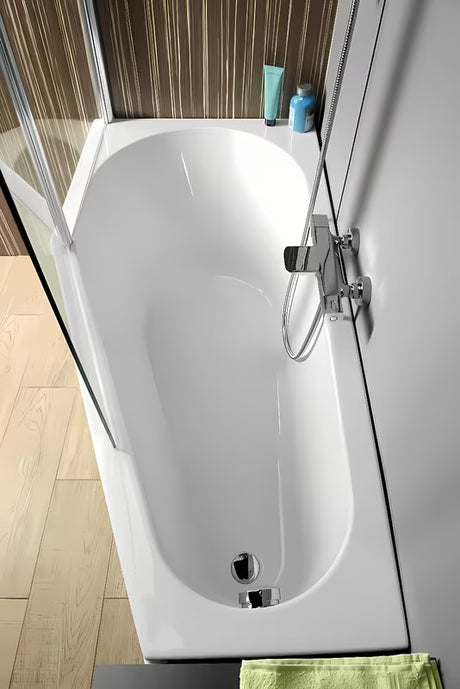 Asimetrična akrilna kada Polysan Tigra desna 150 x 75 cm