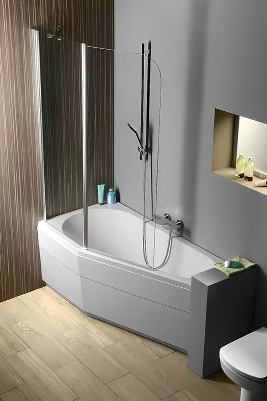 Asimetrična akrilna kada Polysan Tigra lijeva 150 x 75 cm