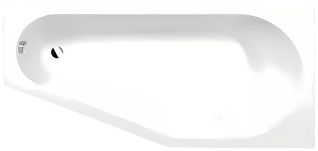 Asimetrična akrilna kada Polysan Tigra desna 150 x 75 cm