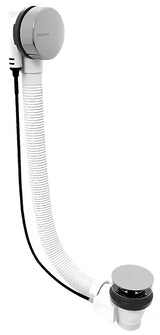 Kromirani odljevno preljevna garnitura za kadu Polysan s bovdenom 600 mm i čepom 72 mm