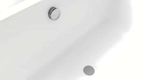 Kromirani odljevno preljevna garnitura za kadu Polysan s bovdenom 600 mm i čepom 72 mm