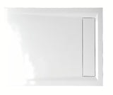 Bijela pravokutna tuš kada Polysan Varesa 100x80 cm od lijevanog mramora