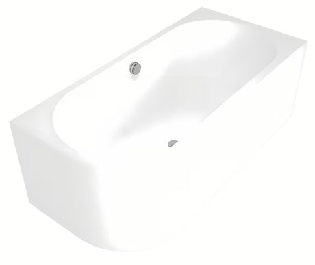 Desna asimetrična kada Polysan Viva R Monolith 170x75 cm od lijevanog akrila s monolitnom oblogom