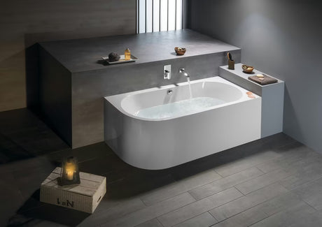 Desna asimetrična kada Polysan Viva R Monolith 170x75 cm od lijevanog akrila s monolitnom oblogom