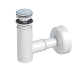 Sifon Prevex Chrome EasyClean s odvodom click-clack pro za umivaonik, lako se čisti odozgo.