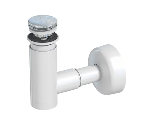 Sifon Prevex Chrome EasyClean s odvodom click-clack pro za umivaonik, lako se čisti odozgo.