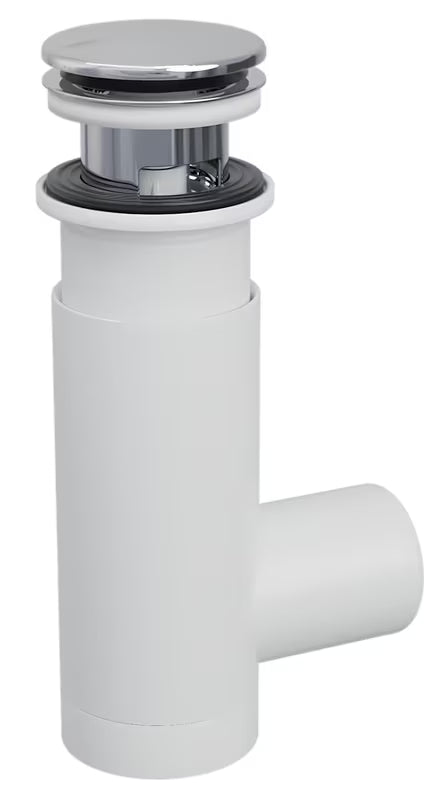 Sifon Prevex Chrome EasyClean s odvodom click-clack pro za umivaonik, lako se čisti odozgo.