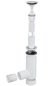 Sifon Prevex Chrome EasyClean s odvodom click-clack pro za umivaonik, lako se čisti odozgo.